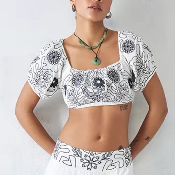 SALE! new Free People 2-PIECE Lotus Skirt & Top Set 100% COTTON embroi… - Picture 7 of 7